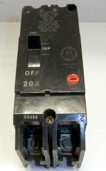 GE TEYMO-220 20A 2 Pole Circuit Breaker