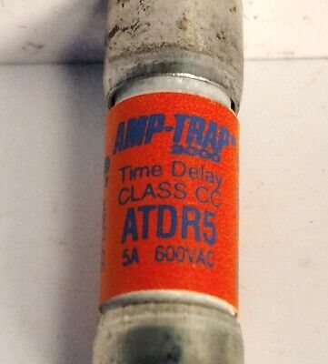 Ferraz Shawmut ATDR5 600 VAC / 300 VDC 5 A Amp-Trap Time Delay Fuse - Lot of 10