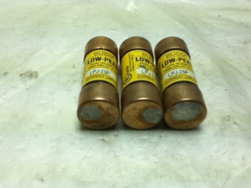 LOT OF 3 BUSS LPJ-2SP FUSES