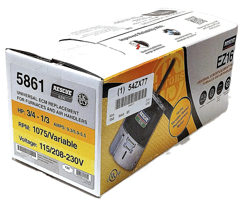 Nidec 54ZX77 M055AYZ3660015B 5861 EZ16 Motor w/ Programmable Volts/Amps/Speed