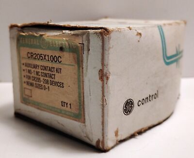 GE CR205X100C Auxiliary Contact Kit for CR205-208 Devices NEMA Sizes 0-1