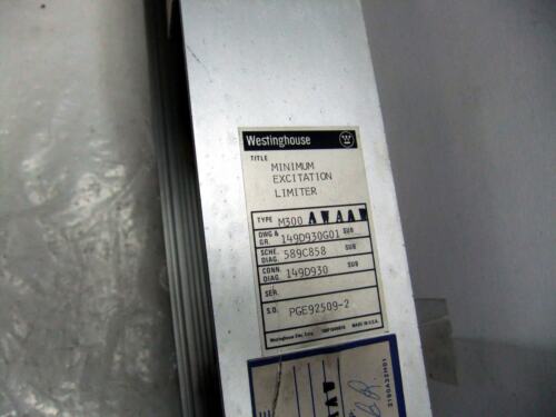 Westinghouse Minimum Excitation Limiter 149D930G01