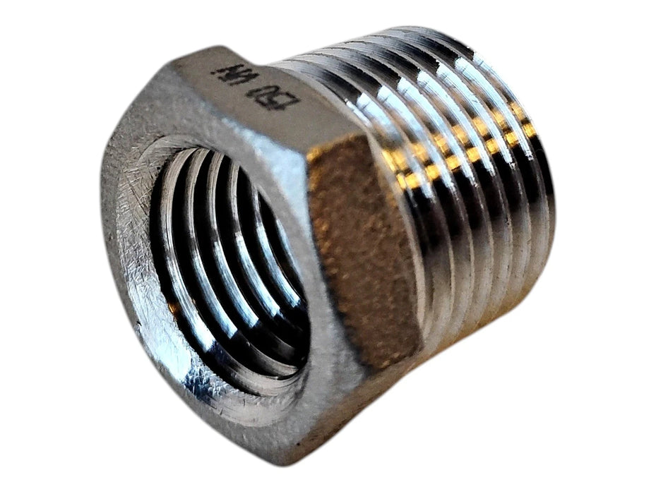 Merit Brass K414-0604 3/8" x 1/4" MNPT x FNPT Hex Head Pipe Bushing