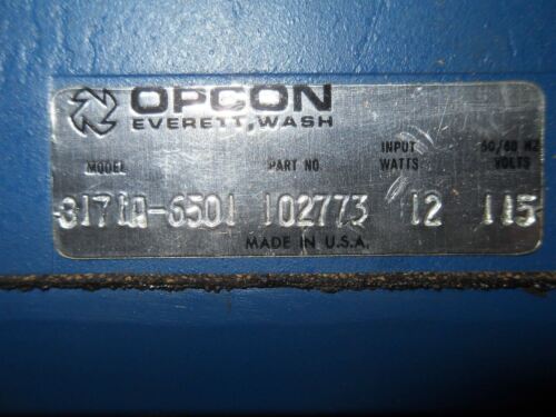 1 OPCON 8171A-6501 102773 CONTROL