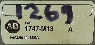 Allen-Bradley 1747-M13 SLC 500 64 KB PLC Memory Module