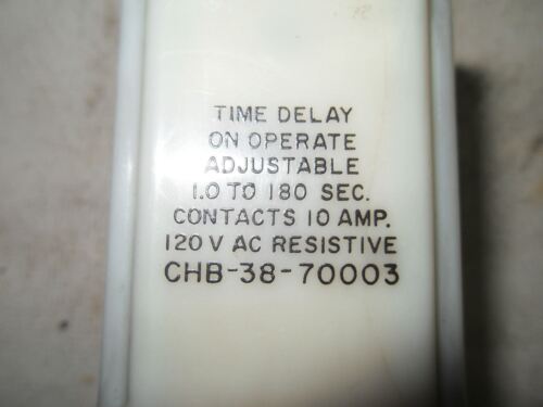 Potter & Brumfield CHB-38-70003 Time Delay Relay