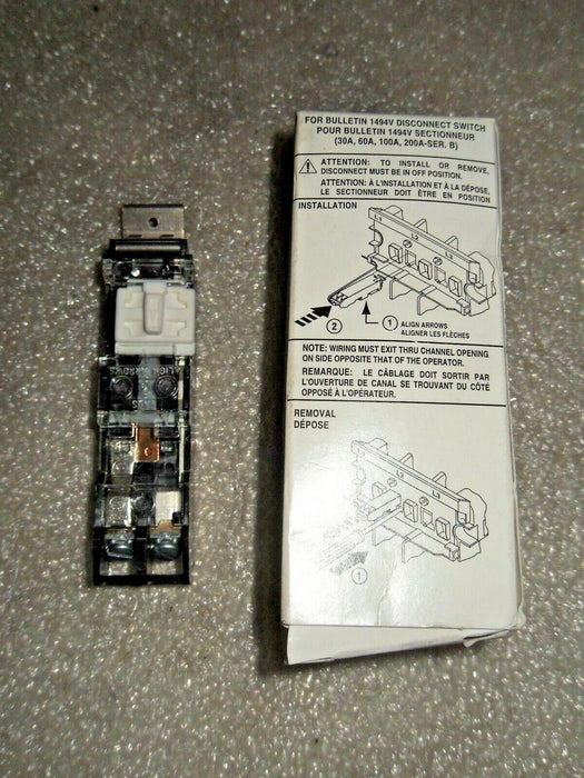 Allen-Bradley 595-B 1NC Auxiliary Contact for NEMA Motor Size 0-5