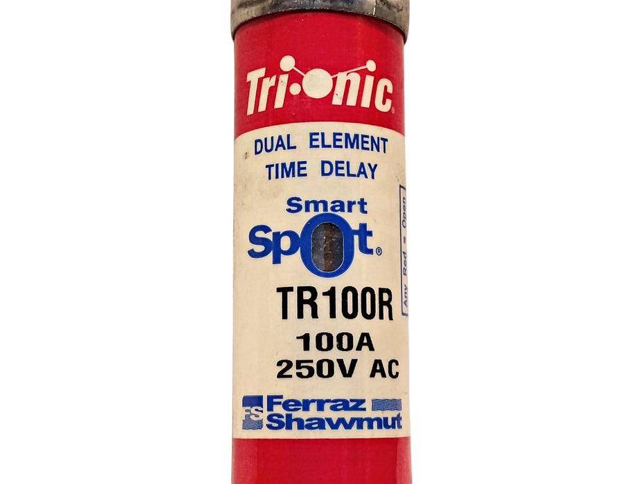 Ferraz Shawmut TR100R SmartSpot 250V AC/DC 100A Current-Limiting Time-Delay Fuse