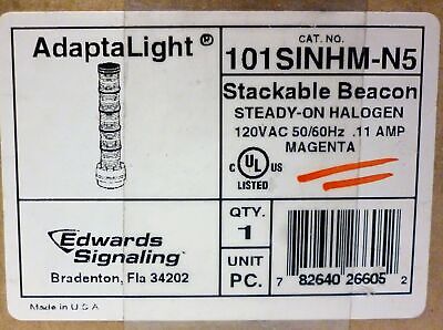 Edwards Signaling 101SINHM-N5 Magenta Beacon Light