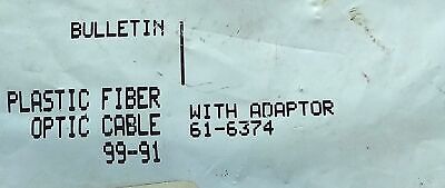 Allen-Bradley 60-2302-5 Plastic Fiber Optic Cable w/ Adapter 61-6374