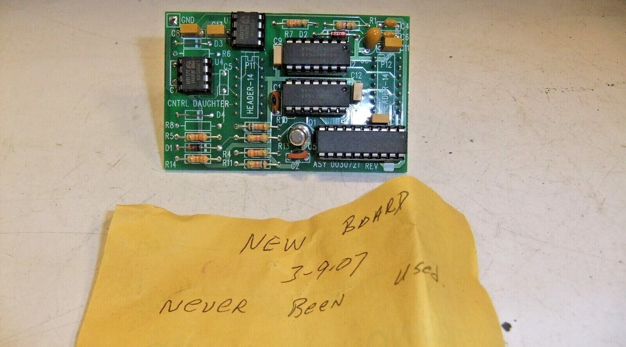 Label Aire Control Board Daughter Board ASY 0030721