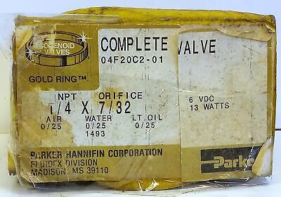 Parker 04F20C2-01 6 V DC 13 W 1/4 in NPT Solenoid Valve