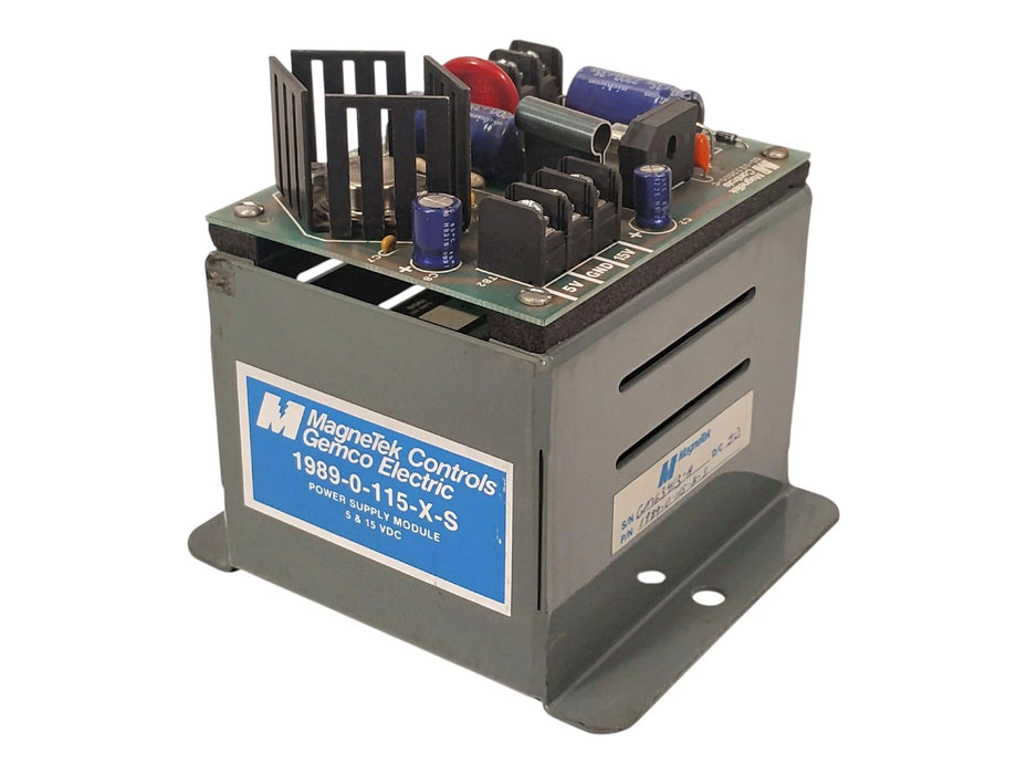 MAGNETEK 1989-0-115-X-S PLC Power Supply w/ 115 VAC Input and 5-15 VDC Output