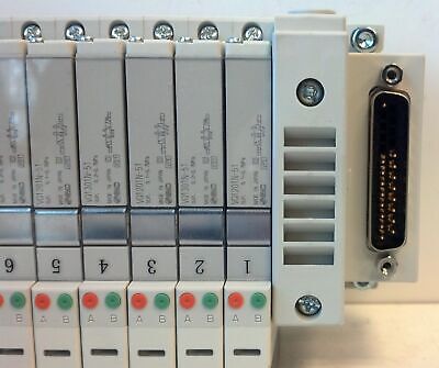 SMC VV5Q11-08C6FU0-NS-X50US Valve Manifold Base w/ VQ1201N-51 VQ1301N-51 Valves