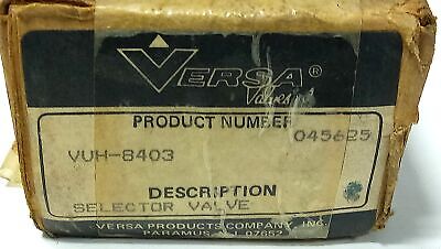 Versa Valves VUH-8403 200 psi 3 Position Selector Valve