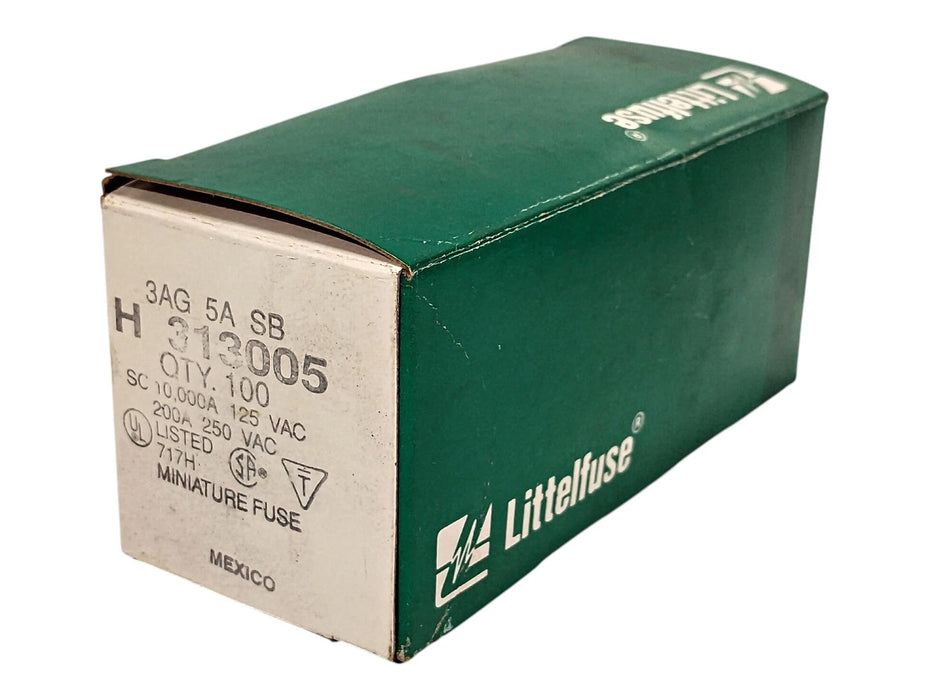 Littelfuse 3AG-5A-313 H313005 250 V AC 5 A Time-Delay Fuse