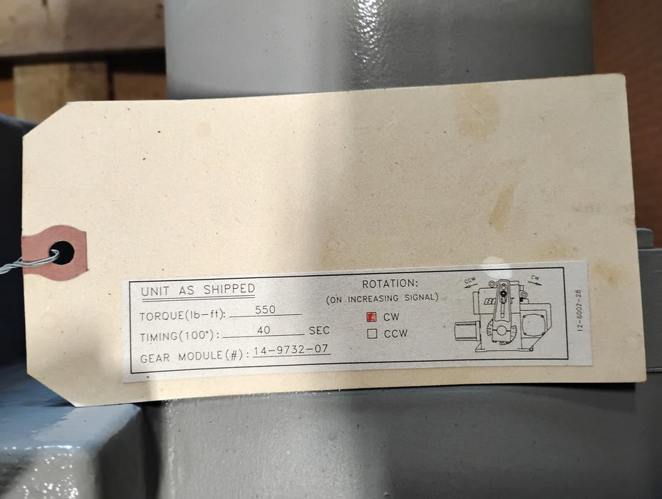 Beck 11-407 1 PH 120 V 400 VA CW Electric Rotary Damper Actuator