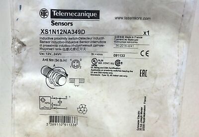 Telemecanique XS1N12NA349D 24 V DC Inductive Proximity Sensor