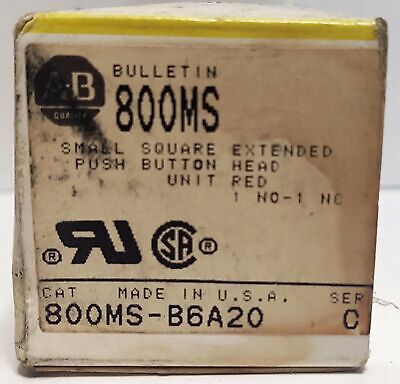 Allen-Bradley 800MS-B6A20 Pushbutton