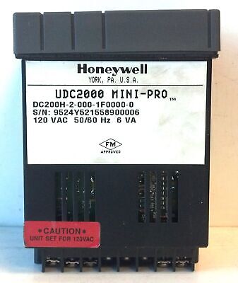 Honeywell DC200H-2-000-1F0000-0 120 V AC UDC2000 Mini-Pro Temperature Controller