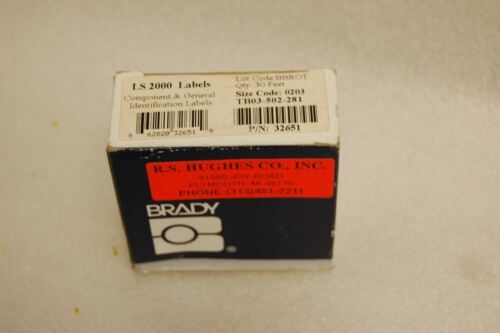 BRADY 32651 TB03-502-281 LABELS