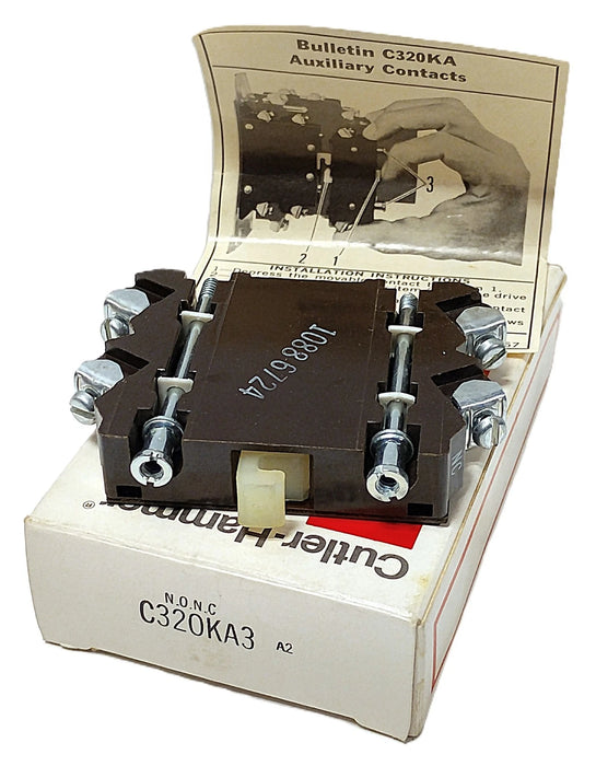Cutler-Hammer C320KA3 600 V AC 1 NO/1 NC Auxiliary Contact