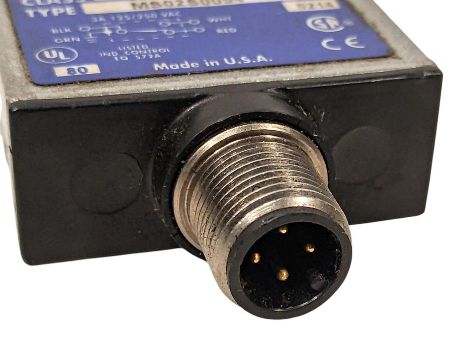 Square D 9007MS02S0054 240VAC/28VDC 10 A Roller Plunger Limit Switch