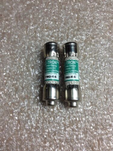 2 Bussmann CC-Tron FNQ-R-6 Fuses