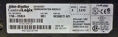 Allen-Bradley 1756-DNB/A Rev M01 Ser A PLC Communication Module