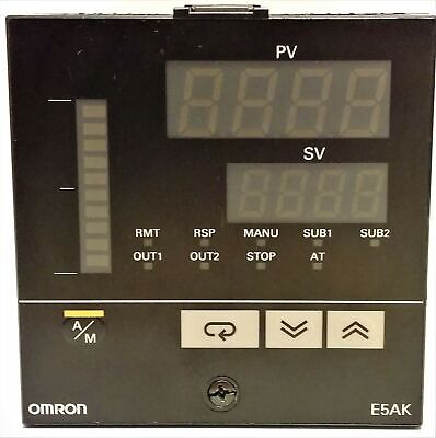 Omron E5AK-AA2-500 reprogrammed for use as a substitute E5AX-VAA