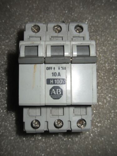 1 Allen-Bradley 1492-CB3-H-100 10A CIRCUIT BREAKER