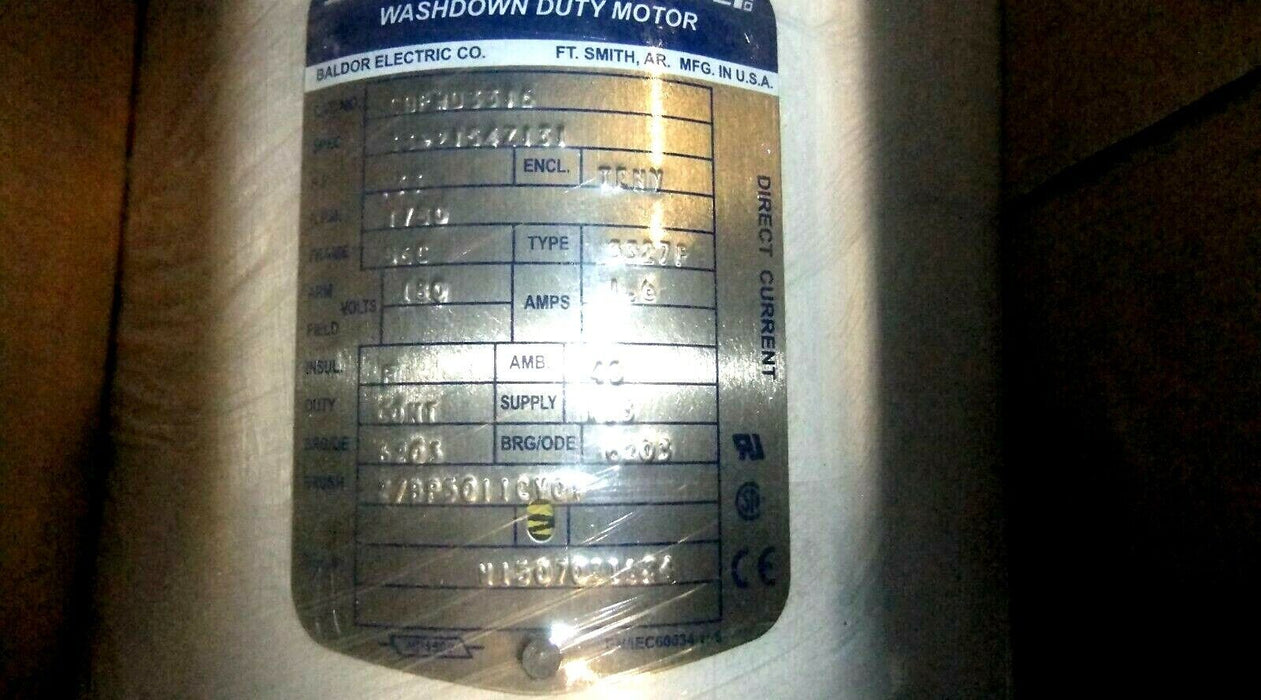 Baldor 1/3 HP Washdown Motor CDPWD3316