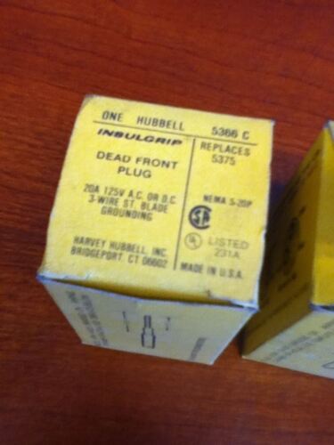 2 Hubbell 5336 Plugs