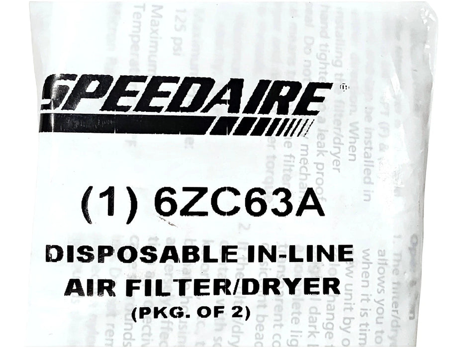 SPEEDAIRE 6ZC63A 1/4 in NPT Disposable Air Filter/Dryer