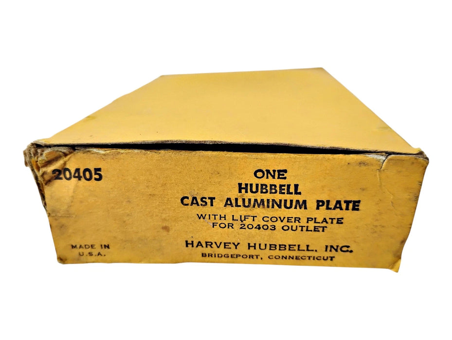 Hubbell 20405 HBL20405 Cast Aluminum Lift Cover Plate for 20403 Outlet