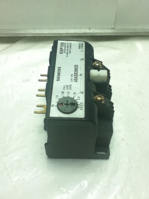 Siemens 48ASB3M20 OVERLOAD RELAY