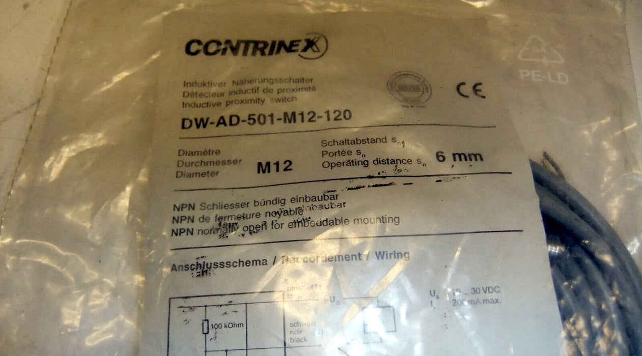 Contrinex Inductive Sensor DW-AD-501-M12-120