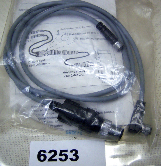 Festo Cable & Connector KM12-DUO-M8 Right Angle