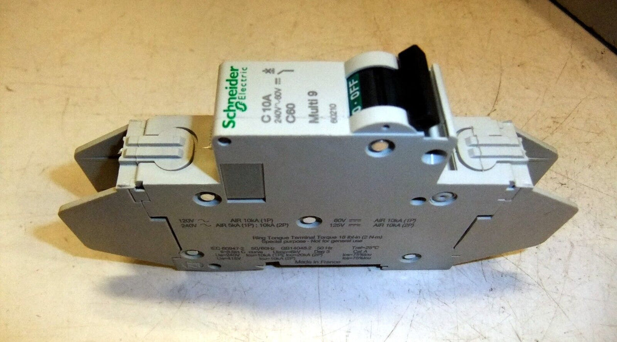 Schneider Electric 10A Circuit Breaker SQD 60210 C60N