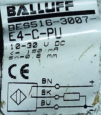 Balluff BES516-3007-E4-C-PU 10-30 V DC Proximity Sensor