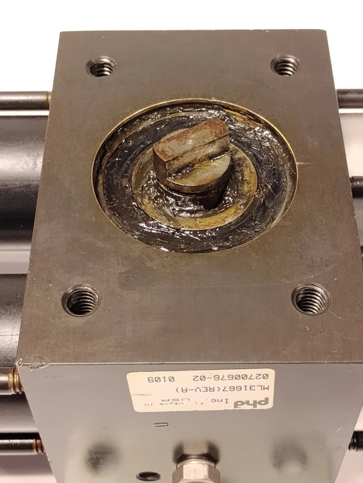 PHD ML31667 Double Rack Pneumatic Rotary Actuator w/ Lubricator