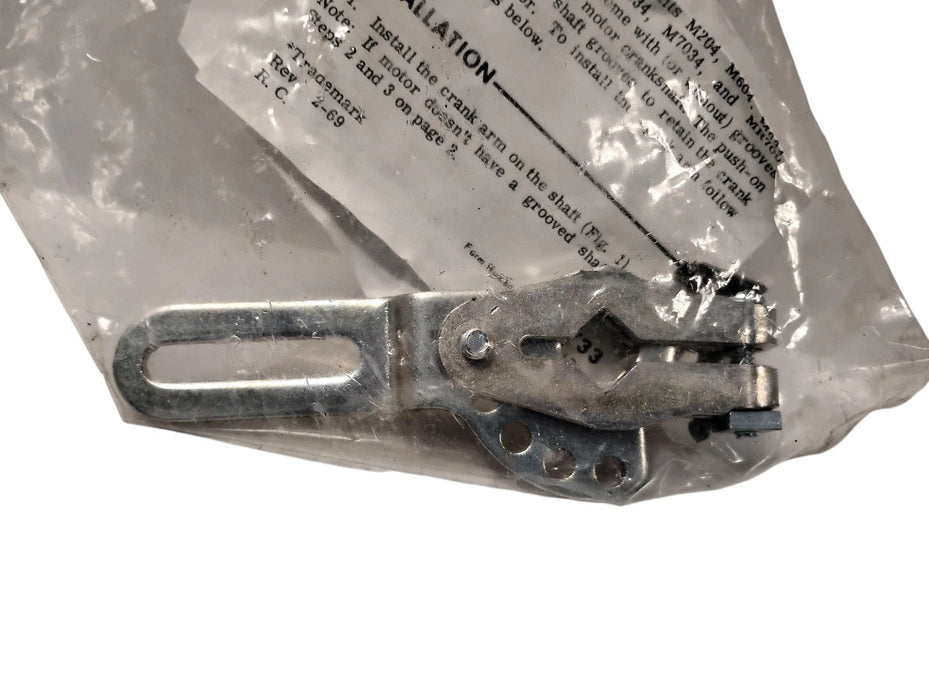 Honeywell 7616BR HVAC Damper Crank Arm and Clip Assembly