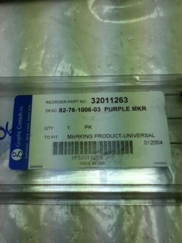 GRAPHIC CONTROLS 82-76-1006-03 PURPLE MARKING PRODUCTS