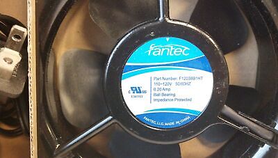 Gardtec Fantec F12038B1HT CAB704 120 VAC 0.2 A Cabinet Fan w/ Guard & Power Cord