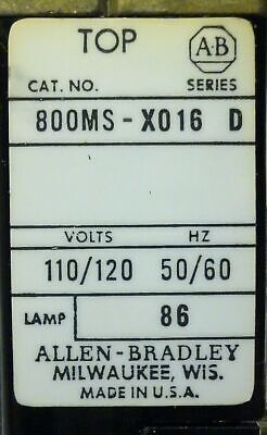 Allen-Bradley 800MSXO16A Pushbutton