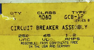 Square D 9080-GCB-12 250VAC/65VDC 1.2 A Circuit Breaker