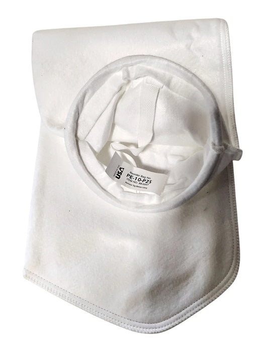 PE-10-P2S Size 2 10 Micron Polyester Felt Polypropylene Ring Liquid Filter Bags