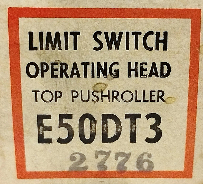 Cutler-Hammer E50DT3 Roller Plunger Limit Switch Operating Head Only
