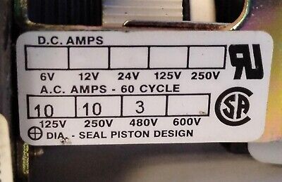 Barksdale E1S-H250-BR 125/250/480 V AC 10-250 PSI Pressure Switch