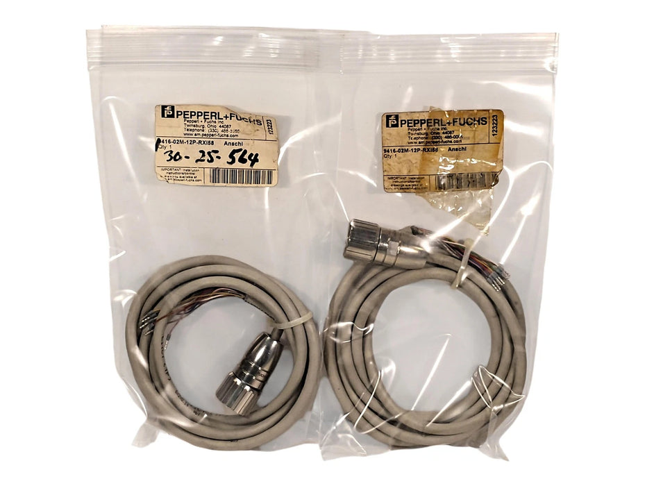 Pepperl Fuchs 4916-02M-12P-RXI58 123223 30 VDC 3 A Cable w/ 12-Pin Connector